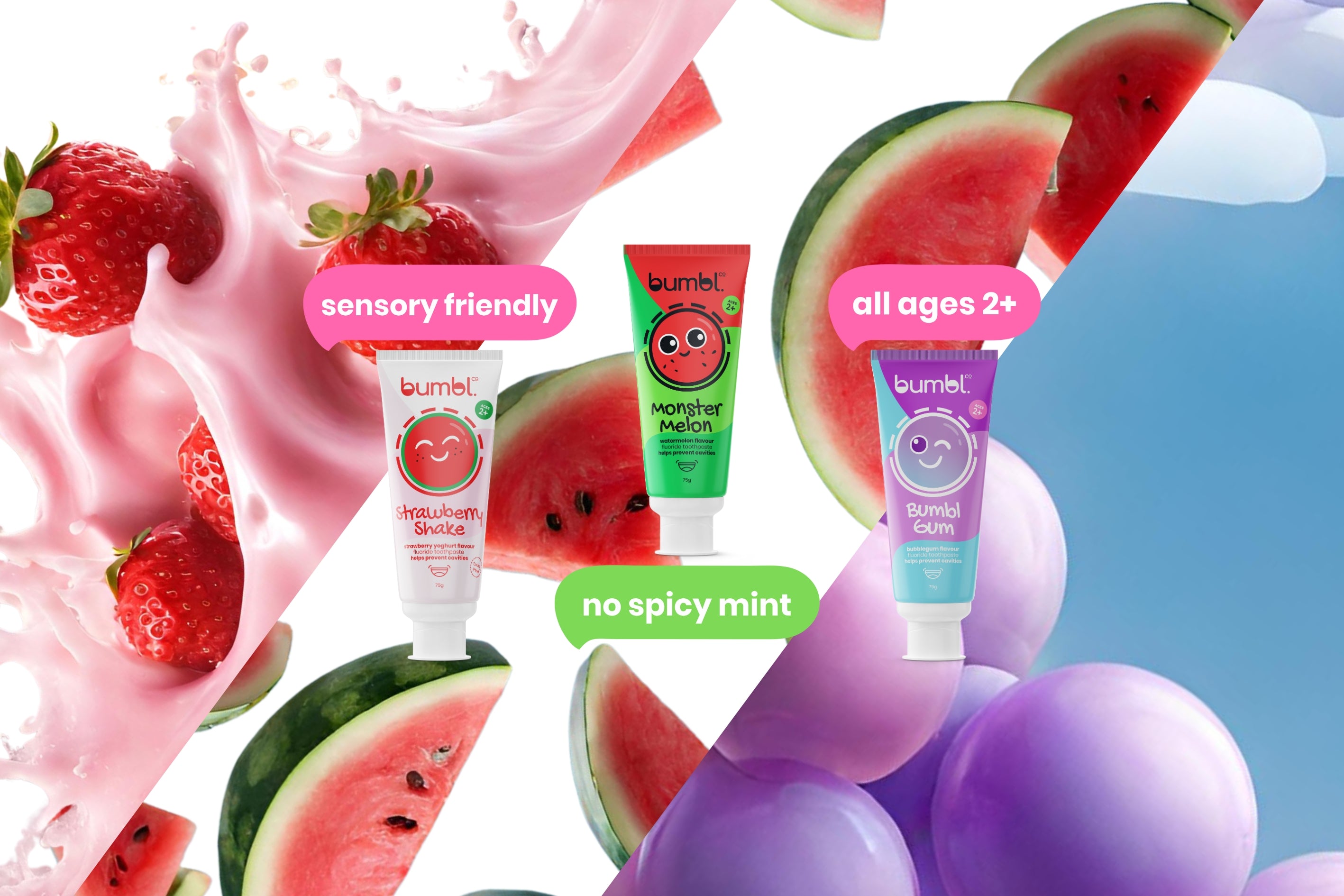 Naturally Flavored Zero Mint Kids Toothpaste | Bumbl Co